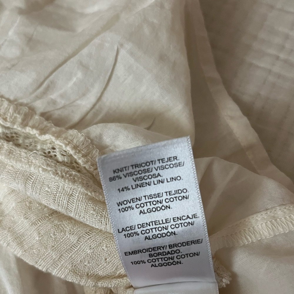 Lucky Brand Cream Blouse - Picture 5 of 6